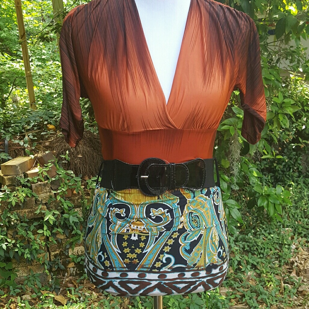 Blouse In Vibrant Orange By Style Me View 2